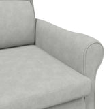 Armchair Light grey 76 x 94 x 102 cm Microfibre 42009871