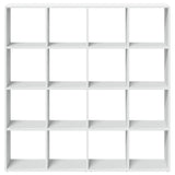 Book Cabinet White 137.5x29x137.5 cm Engineered Wood 3310289