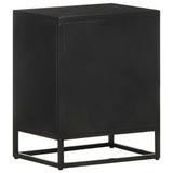 Bedside Cabinet 40x30x50 cm Rough Mango Wood 323146