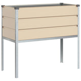 Planter Ivory 100 x 45 x 90 cm Galvanised Steel 42018126