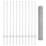 Welded Wire Fence 25 x 1.2 m Hot-Dip Galvanised Steel 3337003