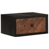 Handmade Bedside Cabinet Natural 40 x 30 x 20 cm 42020097