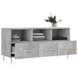 TV Cabinet Concrete Grey 102x36x50 cm Engineered Wood 829024