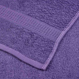 ZNTS Hand Towels 10 pcs Purple 50x100 cm 360 gsm 100% Cotton 136880