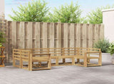 Outdoor Sofa Set 6 pcs White Solid Acacia Wood 3388123