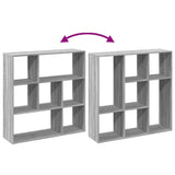Room Divider Bookcase Grey Sonoma 102x29x103.5 cm Engineered Wood 858053