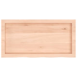 Wall Shelf 80x40x cm Untreated Solid Wood Oak 363547