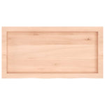 ZNTS Wall Shelf 80x40x cm Untreated Solid Wood Oak 363546