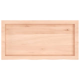 ZNTS Wall Shelf 80x40x cm Untreated Solid Wood Oak 363546