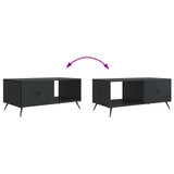 Coffee Table Black 90 x 50 x 40 cm Engineered Wood 895646
