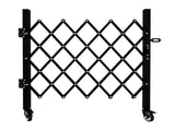 Foldable Security Gate, Expandable Safety Barrier with 360&deg Swivel Casters Lockable Design, 74879154