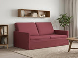 2 Seater Sofa Wine Red 130 x 81 x 82 cm Fabric 42041043