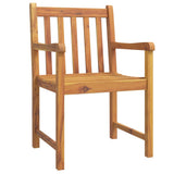 Garden Chairs 4 pcs Natural Solid Acacia Wood Stackable 3206272