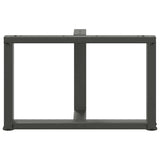 Coffee Table Legs T-Shaped 2 pcs Anthracite 60x25x cm Steel 4013034