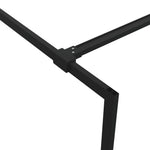 Walk-in Shower Wall Black 115x195 cm Clear ESG Glass 152148