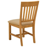 Dining Chair 2 pcs Solid Oak Wood Beige 45 x 59 x 92 cm 42039156