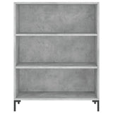 Bookcase Concrete Grey 69.5x32.5x90 cm Engineered Wood 828368