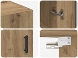 Wall Mounted Cabinets 2 pcs Artisan oak 69.5 x 34 x 90 cm 3394585