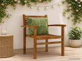 4-Piece Back Cushions PUTTEN 4 pcs 100% Polyester Leaf Design 945152