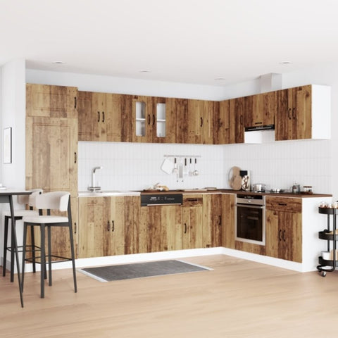Kitchen Cabinet with Door Kalmar 2 pcs Brown 80 x 46 x 81.5 cm 3315009