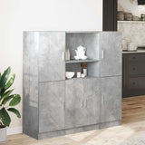 3 Piece Kitchen Cabinet Set Concrete Grey Engineered Wood 3324154