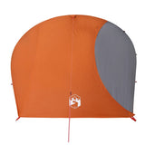 ZNTS Camping Tent Dome 4-Person Orange Waterproof 94729