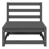 3 Piece Garden Lounge Set Grey Solid Pinewood 805707