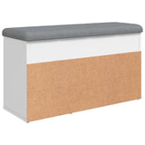 Shoe Bench White 82x32x45.5 cm Engineered Wood 835026