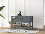 Wooden Tortoise House, with Shelter, Run, Shelf, Lamp Holder, Tray, Grey T3398P350001