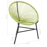 Acapulco Chair Green Polyethylene rattan, powder-coated steel 313141