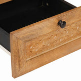 Bedside Cabinet Light Brown 40 x 33 x 46 cm Engineered Wood 4018078