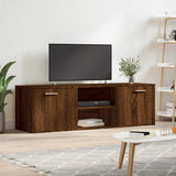 TV Cabinet Brown Oak 120x34x37 cm Engineered Wood 833558