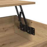 Coffee Table Artisan Oak 100 x 55 x 48.5 cm Engineered Wood 883036