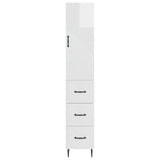 Cabinet Set 2 pcs High Gloss White 33 x 34.5 x 90 cm 3416650