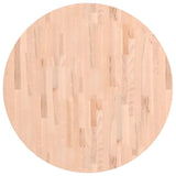 Table Top 90x2.5 cm Round Solid Wood Beech 355919