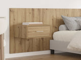 Headboard with Cabinet 3 pcs Artisan Oak Engineered Wood 3415969