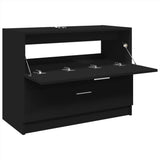 Sink Cabinet Black 78x37x59 cm Engineered Wood 848116