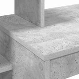 Desk with Shelf Concrete Grey 100 x 40 x 90 cm Engineered Wood 869317