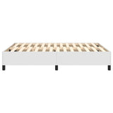 Box Spring Bed Frame White Double Faux Leather 3121217