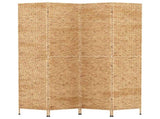 Room Divider 4-Panel 163x180 cm Water Hyacinth 355194
