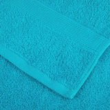 6 Piece Premium Towel Set SOLUND Turquoise 600 gsm 137566
