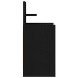 Bedside Cabinet with 2 Drawers Black 38x34x80 cm 861357