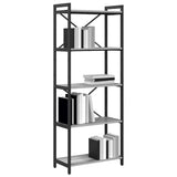 Bookshelf Grey sonoma 60 x 30 x 155 cm Engineered Wood 868386