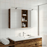 Bathroom Cabinet Set 3 pcs 130 x 14.5 x 70 cm Engineered wood 3403774