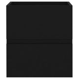 Sink Cabinet with Built-in Basin Black Engineered Wood 3071532
