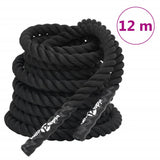 Battle Rope Black 12 m 9 kg Polyester 94267