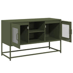 ZNTS TV Cabinet Olive Green 100.5x39x60.5 cm Steel 853384