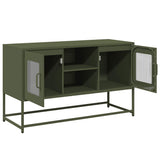 ZNTS TV Cabinet Olive Green 100.5x39x60.5 cm Steel 853384