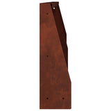 Retaining Wall 2 pcs 100 x 12 x 40 cm Weathering Steel Rusty 8015149