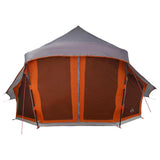 Tipi Tent with Roof Grey and Orange 508 x 470 x 300 cm Taffeta 42000968